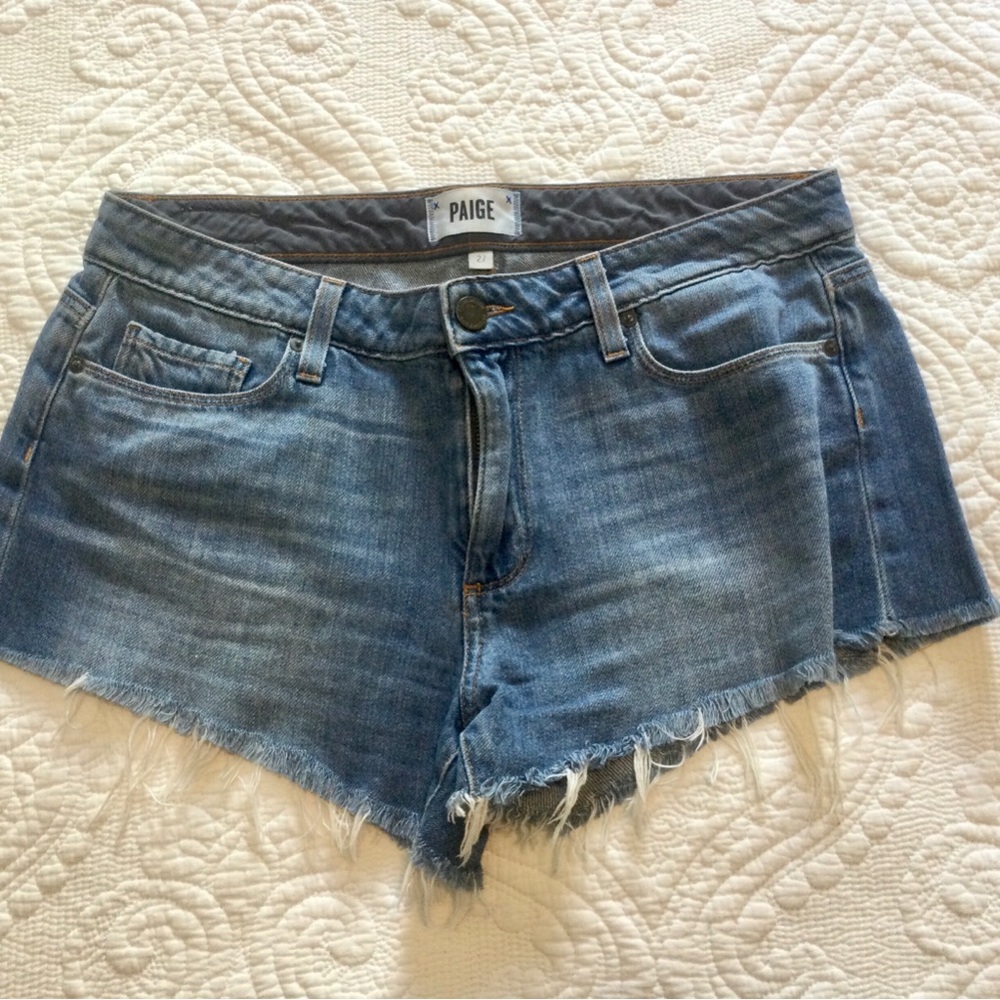 Paige  KEIRA Denim Cutoff Shorts
